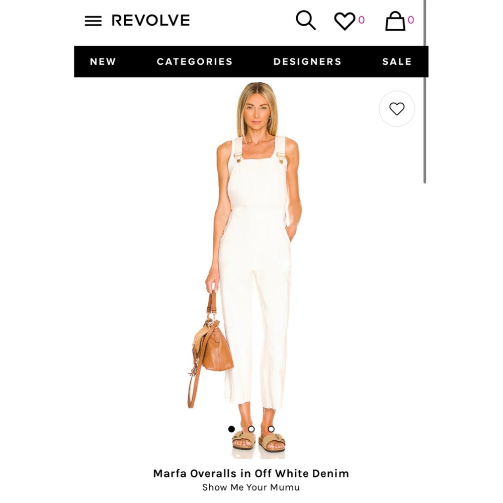 Brand new Marfa White Overalls in Off White Denim REVOLVE Show me your mumu